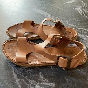 Handmade leather sandals made in Spain size 37